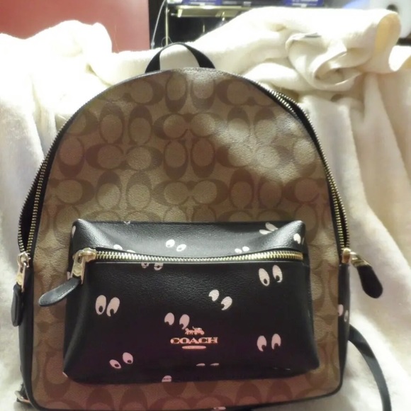 Coach Disney Snow White Spooky Eyes Charlie Backpack - Picture 2 of 3